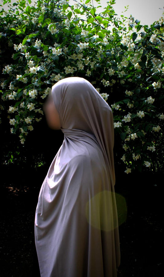 Hijab jersey premium de luxe - Taupe