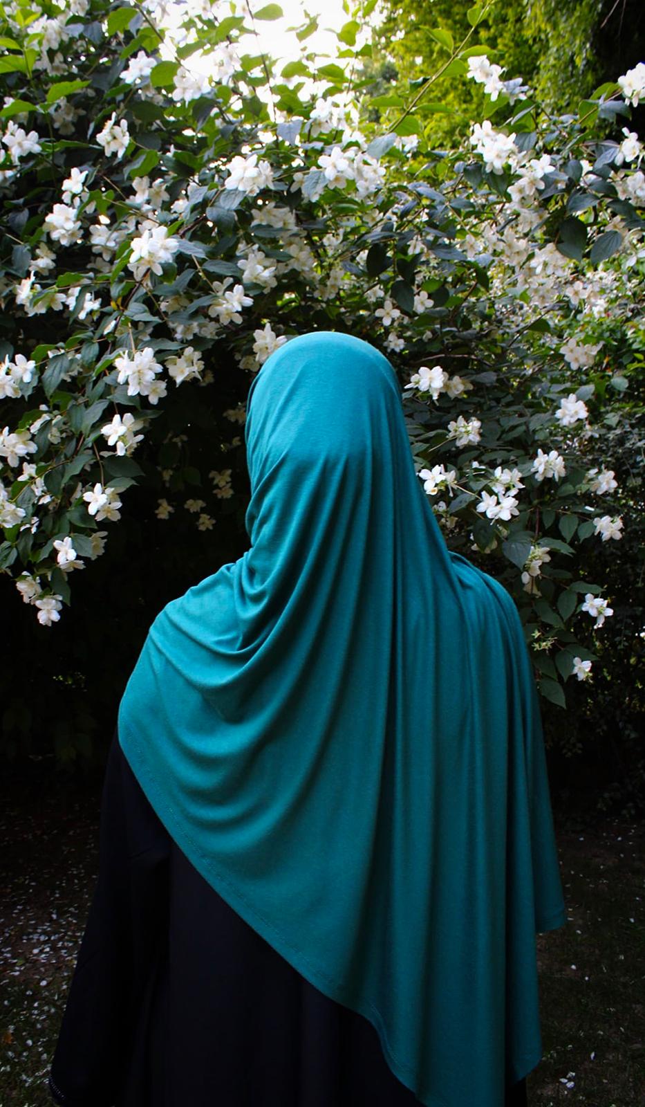 Hijab jersey pratique - Vert sapin