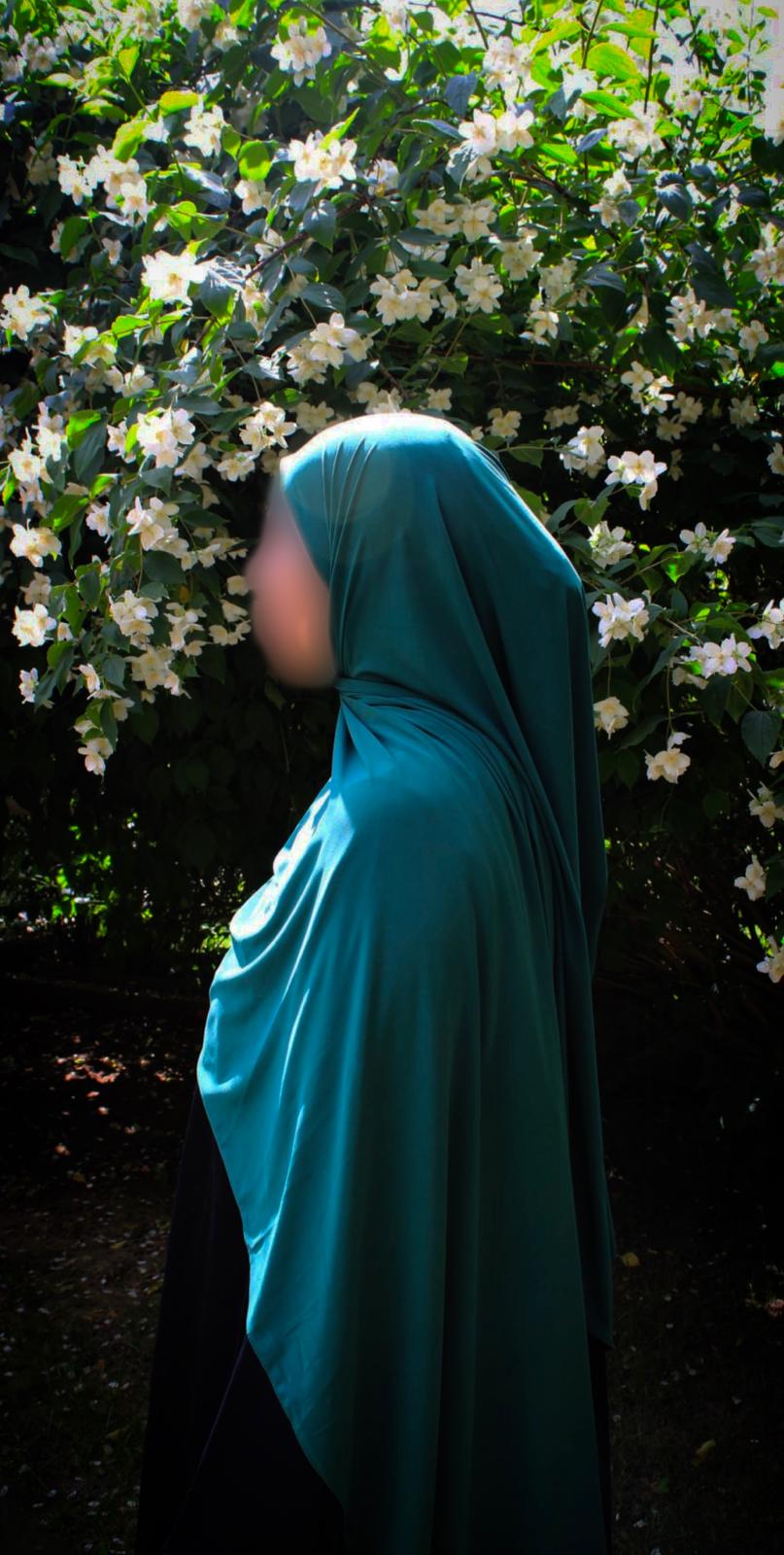 Hijab jersey premium de luxe - Vert sapin