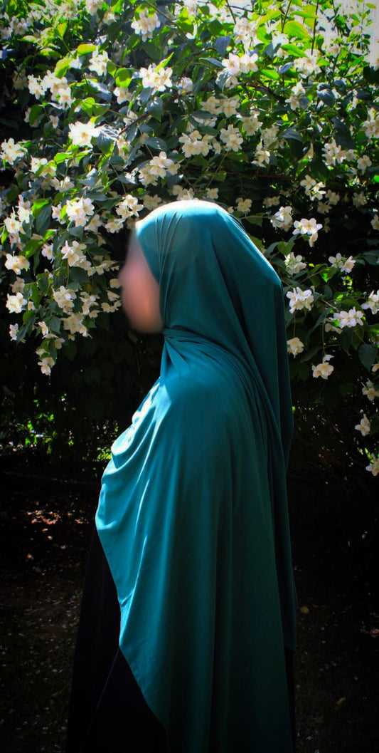 Hijab jersey premium de luxe - Vert sapin