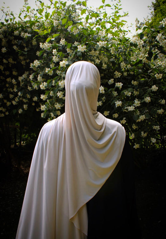 Hijab jersey premium de luxe- Beige