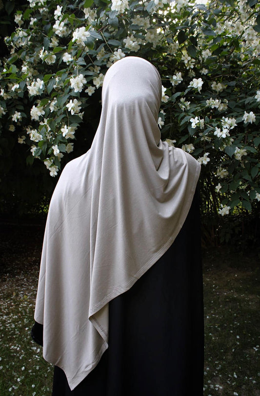 Hijab jersey pratique - Beige