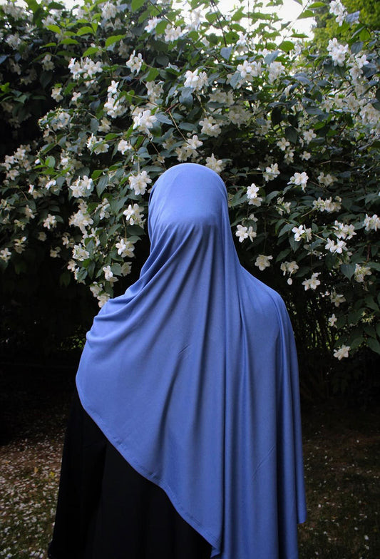 Hijab jersey pratique - Bleu ciel