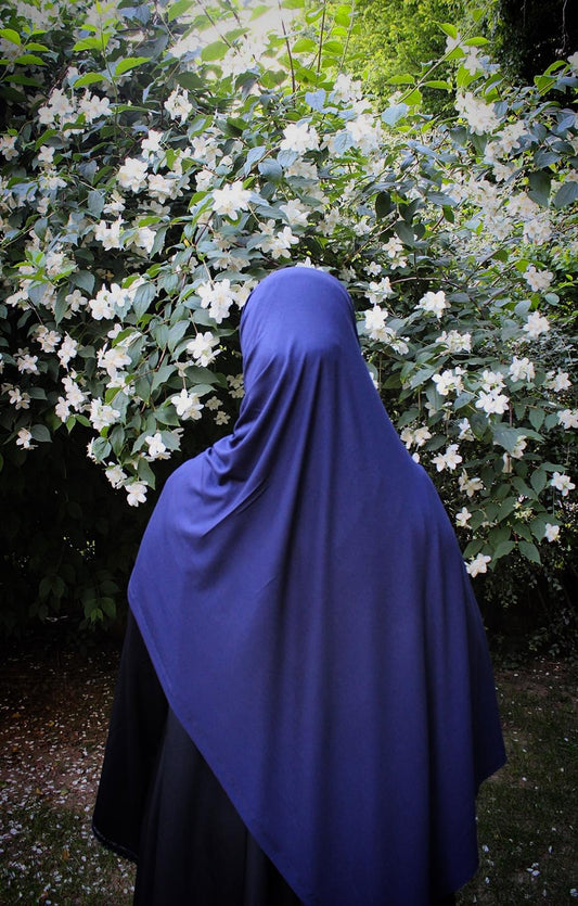 Hijab jersey pratique - Bleu marine