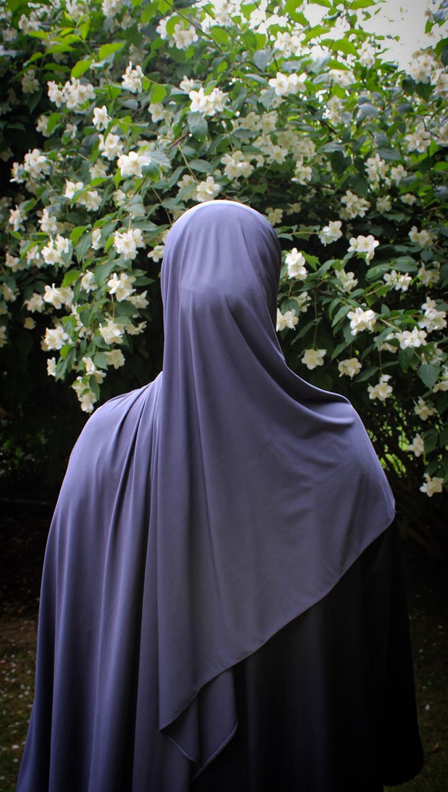 Hijab jersey premium de luxe - Gris