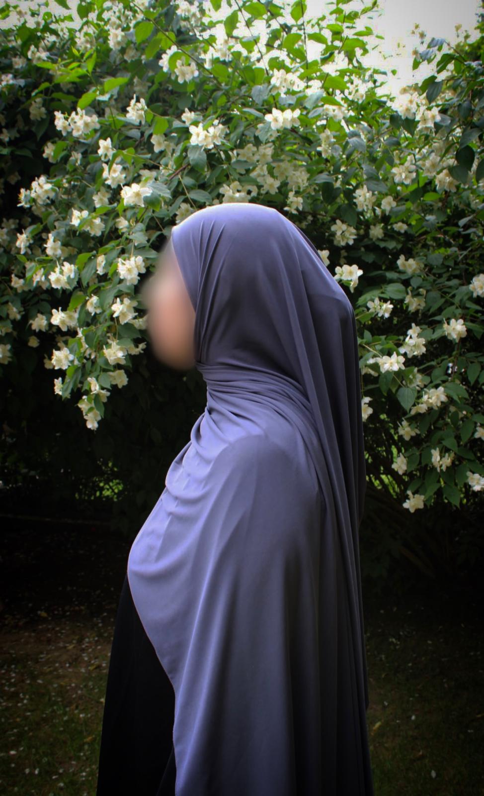 Hijab jersey premium de luxe - Gris