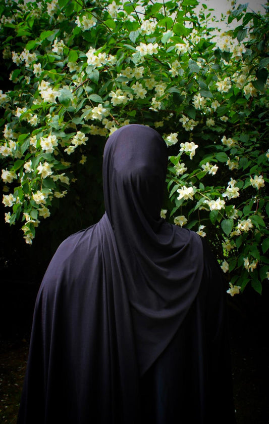 Hijab jersey premium de luxe- Noir