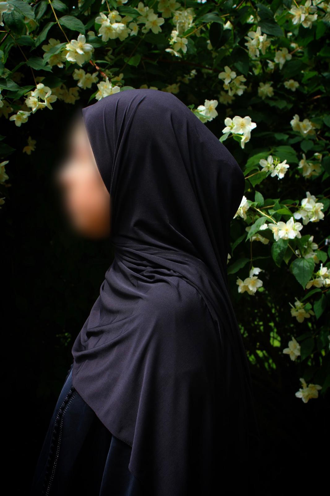 Hijab jersey premium de luxe- Noir