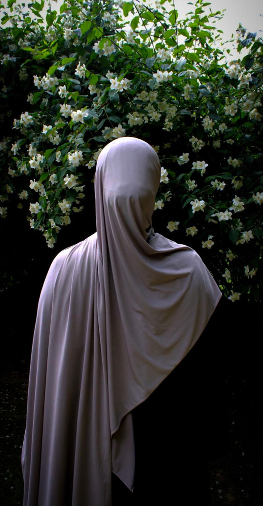 Hijab jersey premium de luxe - Taupe