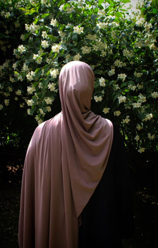 Hijab jersey premium de luxe - Violet colombin
